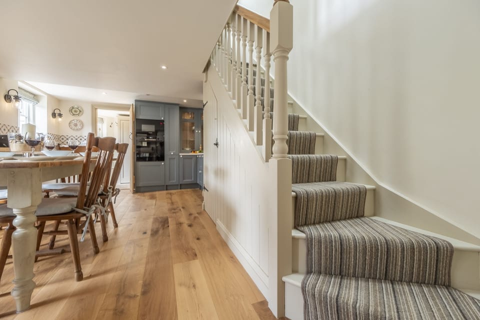 Ground floor: Stairs to the first floor