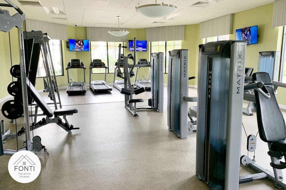 Clubhouse Gym / Fitness Center#Disney #Parks #kingdom #springs #StoreyLake #resort #Apartment #Vacation #Rental #waterpark #Kissimmee #Orlando #universal #citywalk