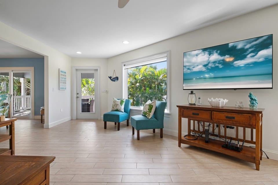Large HDTV for movie nights