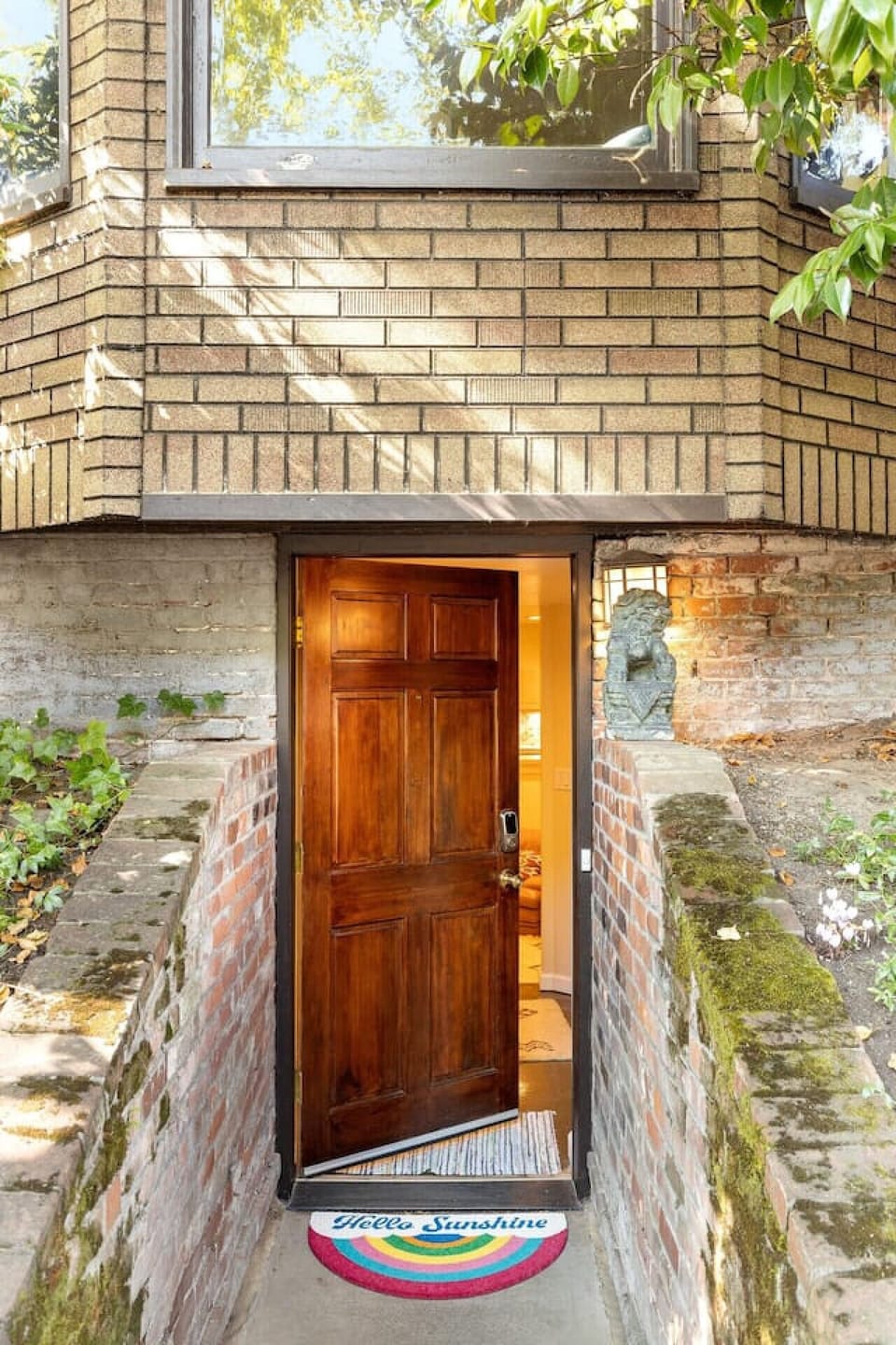 Entrance to the downstairs apartment