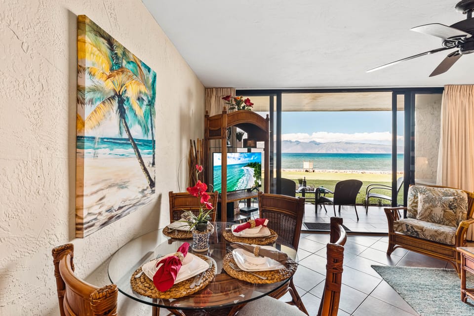 Indoor dining for four