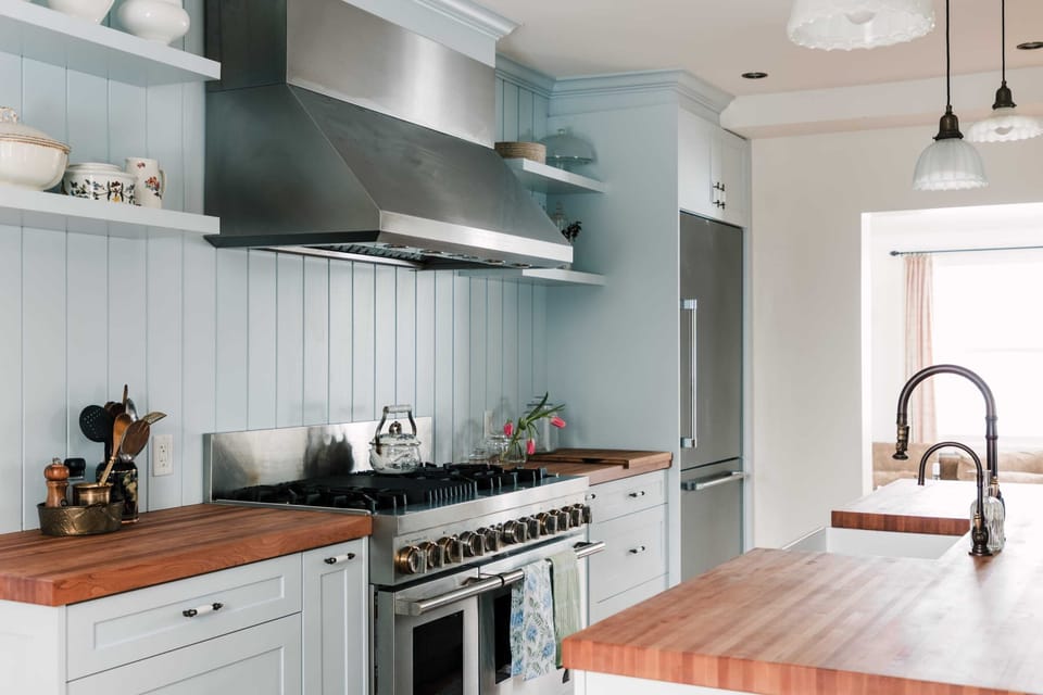 Kitchen with View of Family Room in Background
