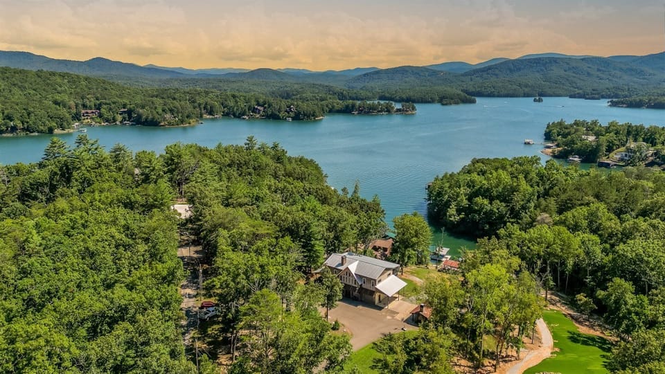 The Blue Ridge Mountains overlooking Lake Blue Ridge