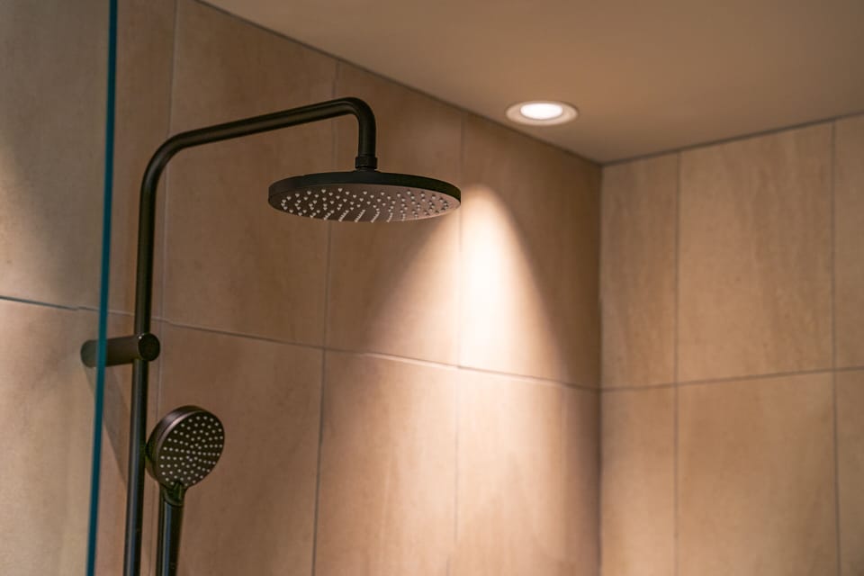 Deluxe Double Room, Non Smoking, Sauna | Bathroom shower
