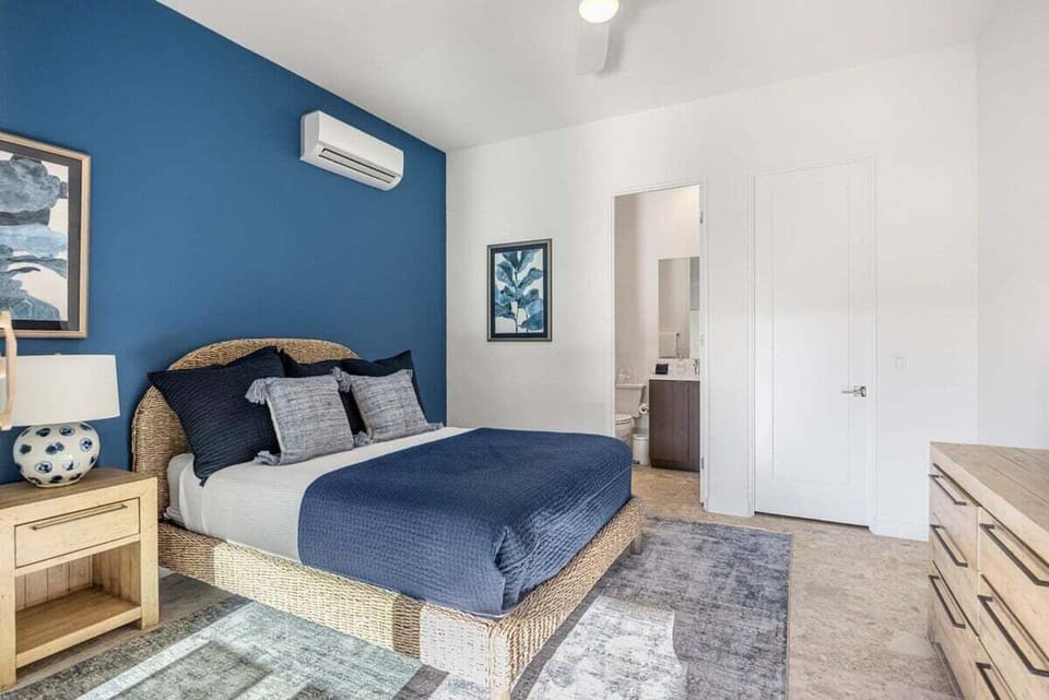 Bedroom 3 has a comfortable queen bed.