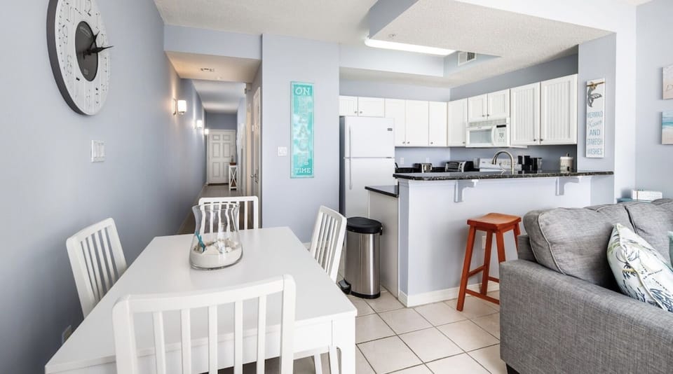 View of the kitchen from the living room