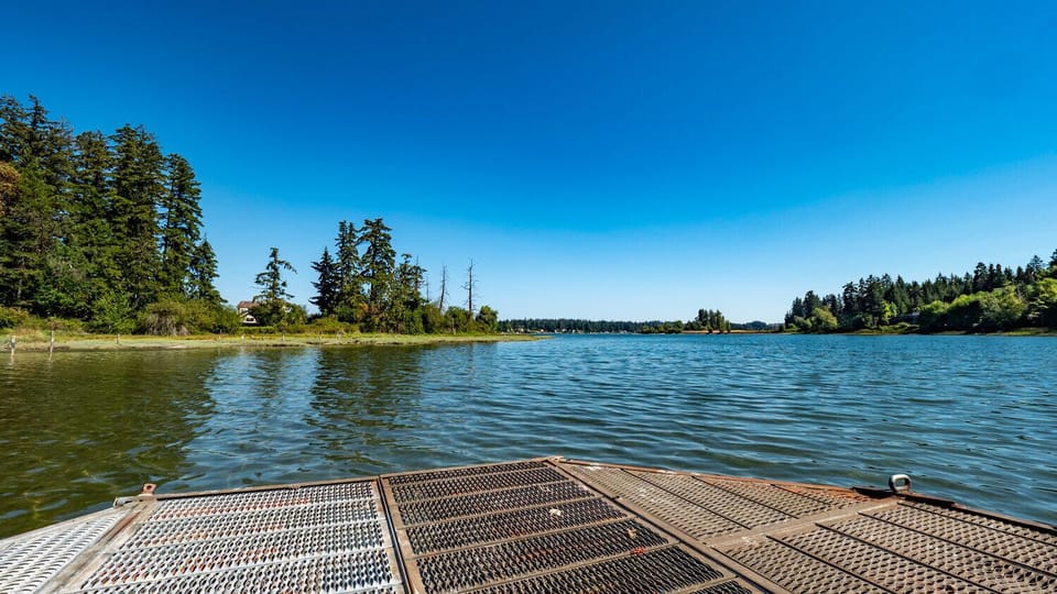 The floating dock is currently under repair. 
