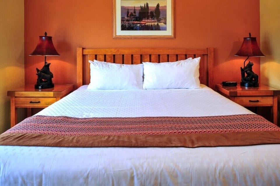 Plush king-sized bed ready for you to relax and feel rejuvenated 
