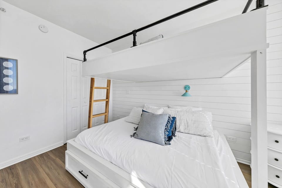 Second Bedroom - Twin on top, queen on bottom, twin trundle - Balcony access