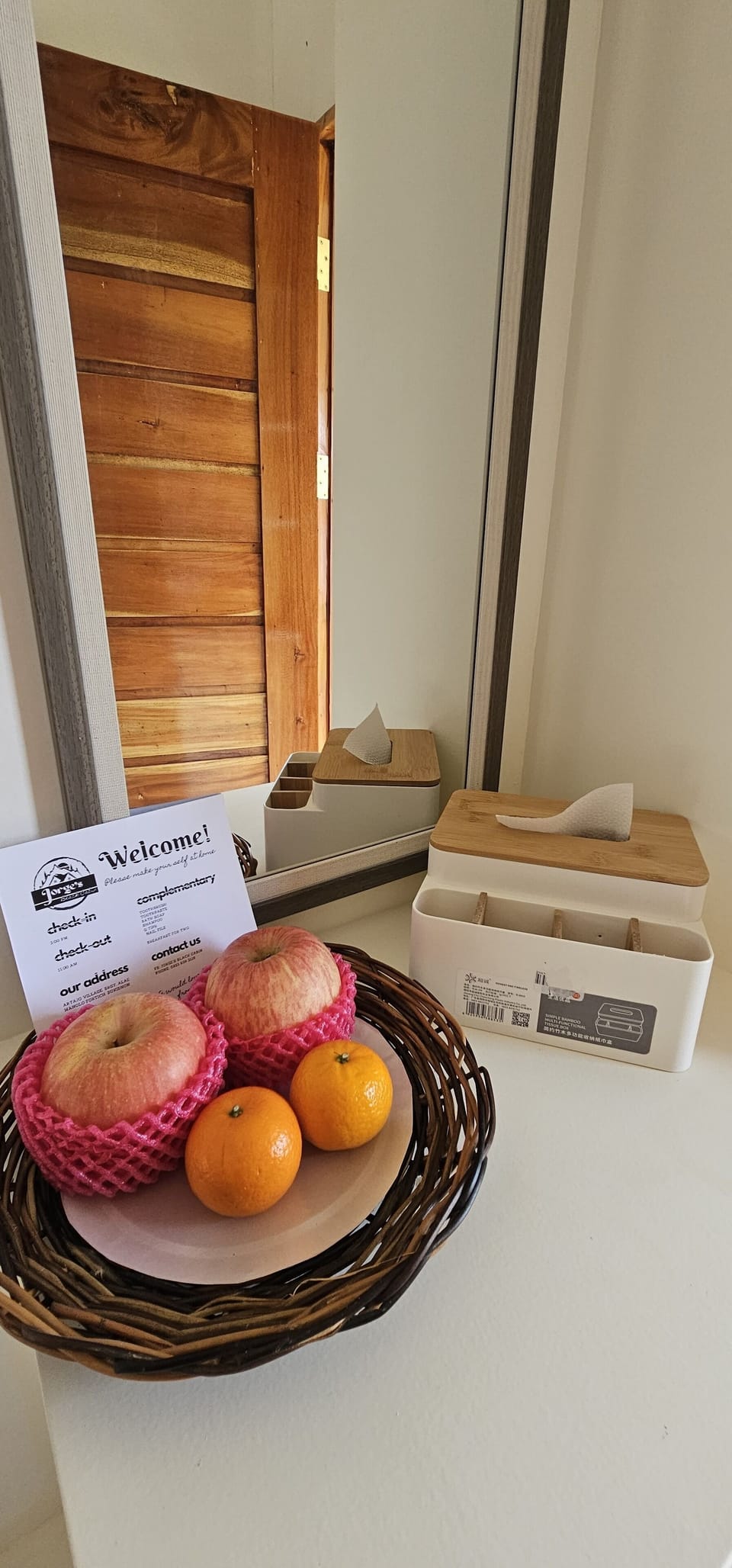 Complimentary fruits upon check-in.