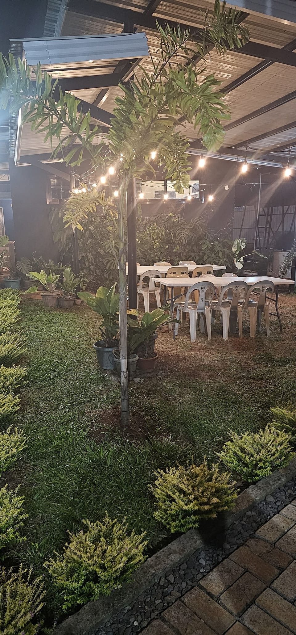 An Alfresco seating for barbeque activity