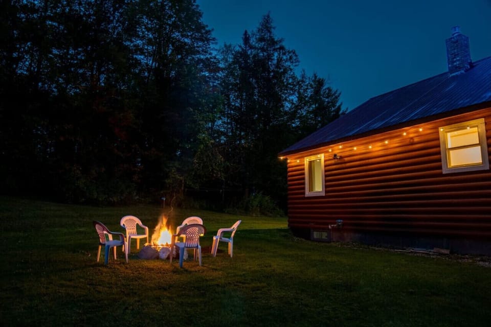 Roast marshmallows by the fire! Perfect Vermont getaway.