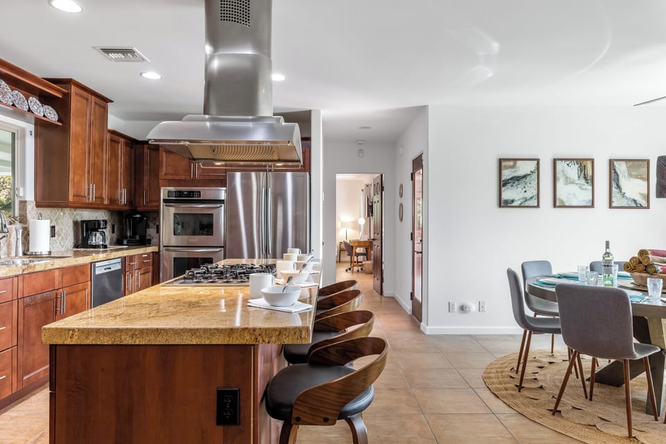 Pull up a chair at the kitchen island