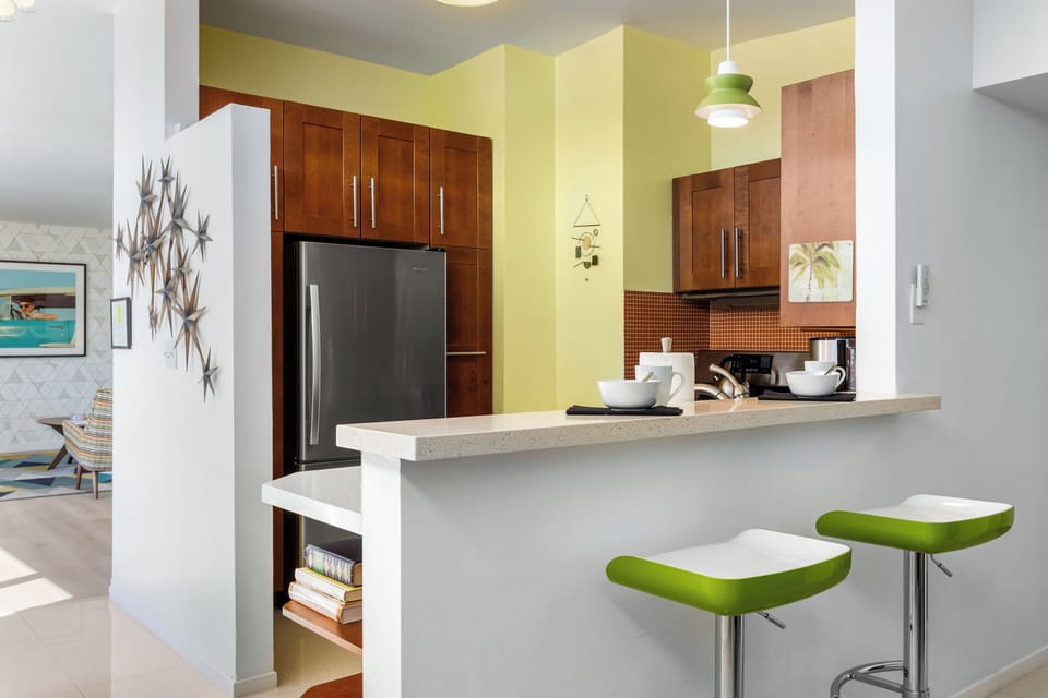 Pull up a stool at the breakfast bar!