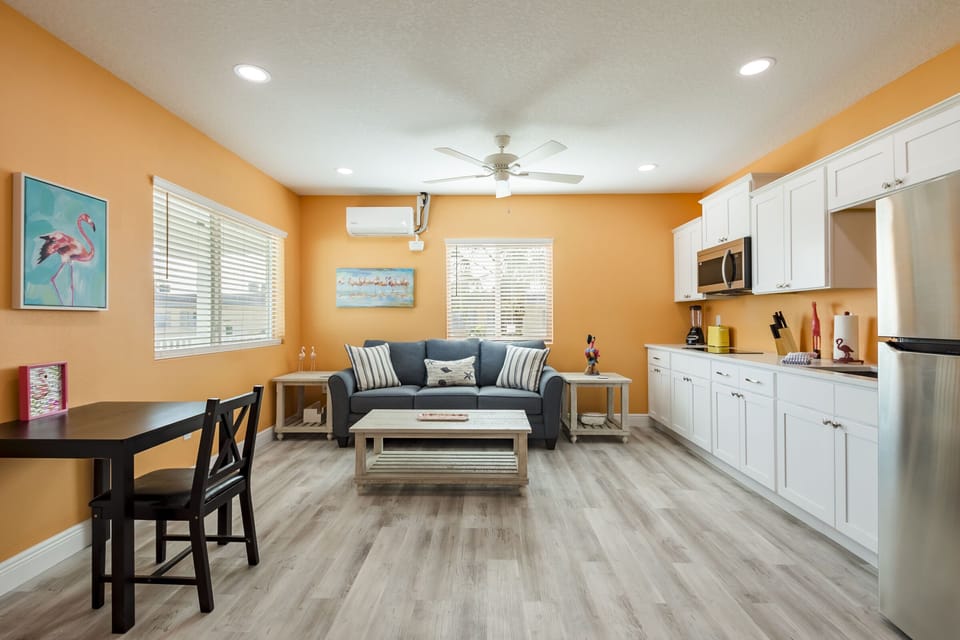 Elite Suite, 1 Bedroom | Living area | 43-inch Smart TV with digital channels, streaming services