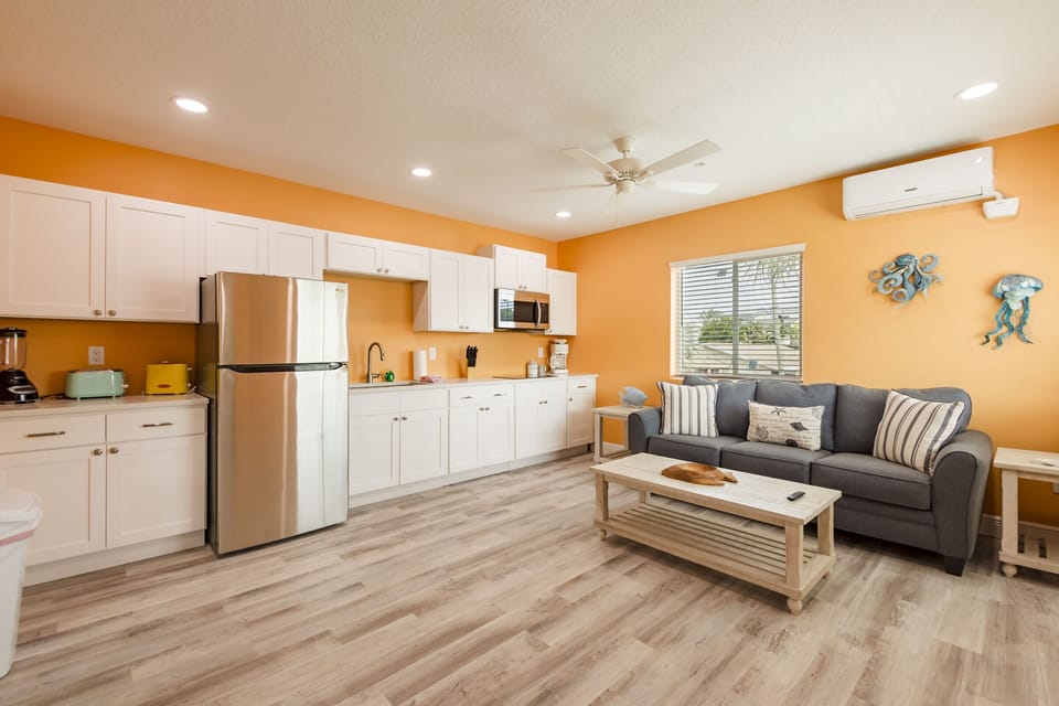 Elite Suite, 1 Bedroom | Living area | 43-inch Smart TV with digital channels, streaming services
