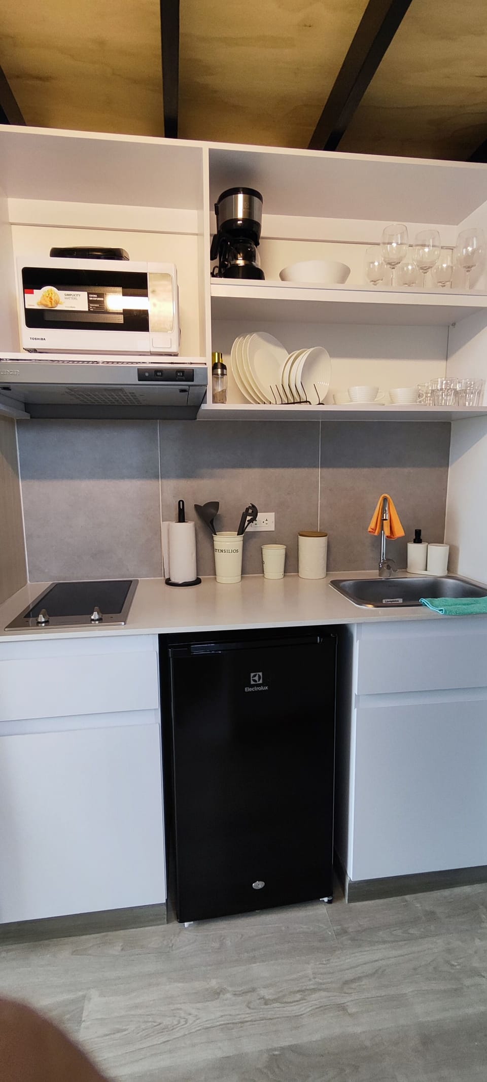 Basic Apartment | Private kitchen | Mini-fridge, microwave, coffee grinder, griddle