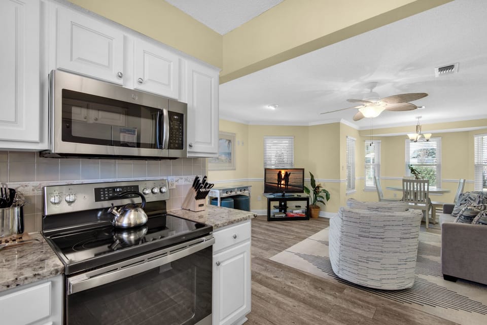 Kitchen to living room view
