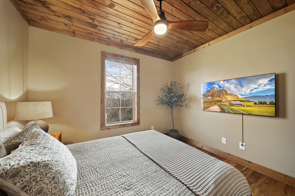 Queen Bedroom with TV