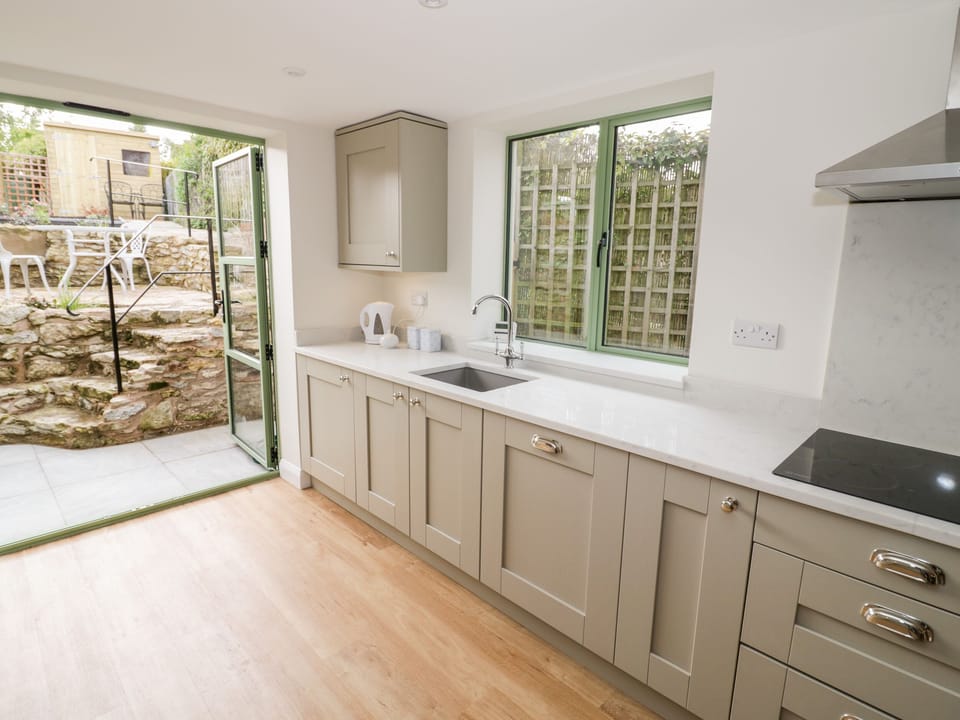 Fridge, dishwasher, electric kettle, toaster