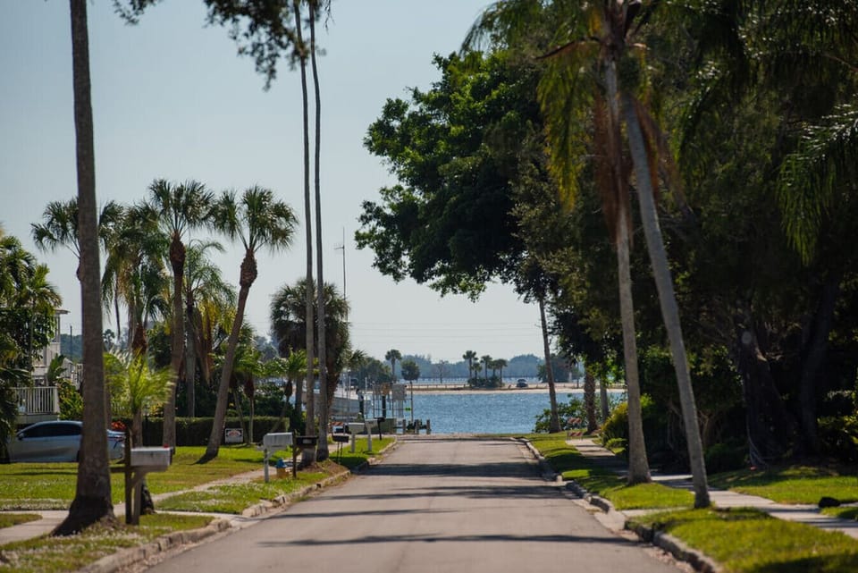Take a peak down the street and you`ll see Palma Sola Bay. Only a 5 minute walk to some of the best sunsets on the gulf coast!