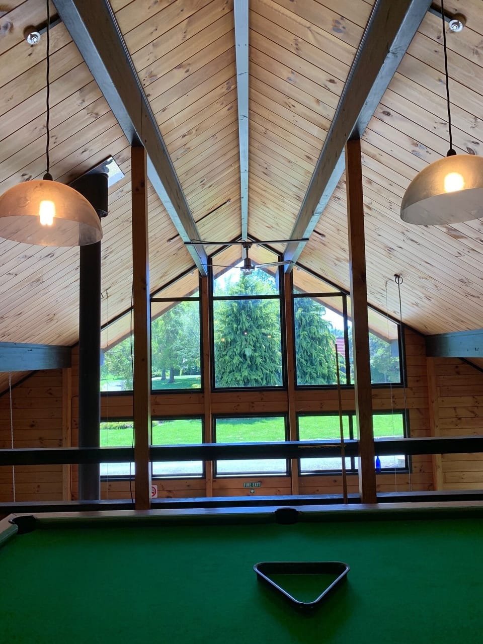 View from games room