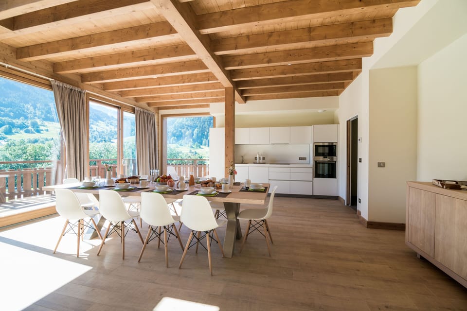 Enjoy a delicious meal at the dining table