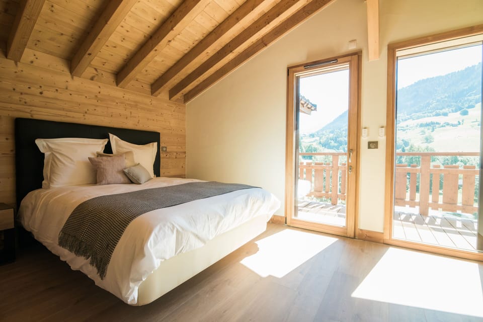 Get a peaceful night sleep in our cozy bedroom.