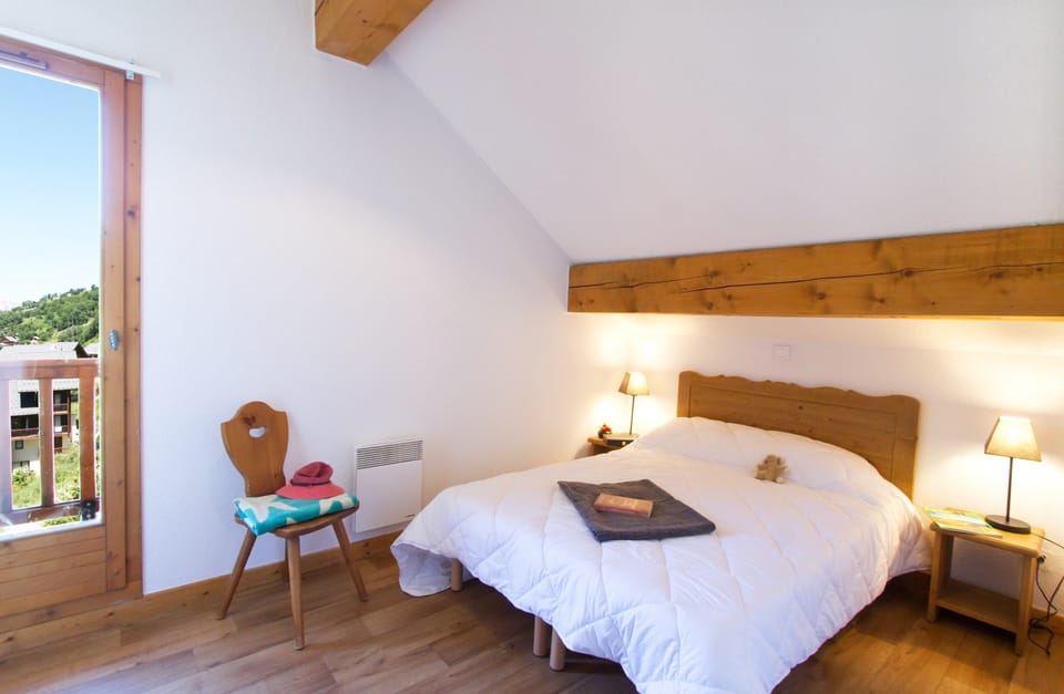 Drift to sleep in the comfortable bedroom.