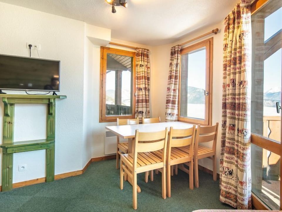 Settle into the dining area and enjoy a nice meal.