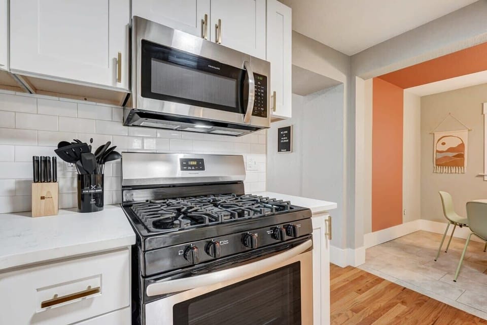 We have a complete kitchenware. We also have a refrigerator, microwave, stove, coffee maker, and many other items and appliances!