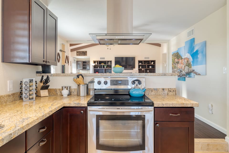 Whip up a mouthwatering masterpiece in our well-equipped kitchen.