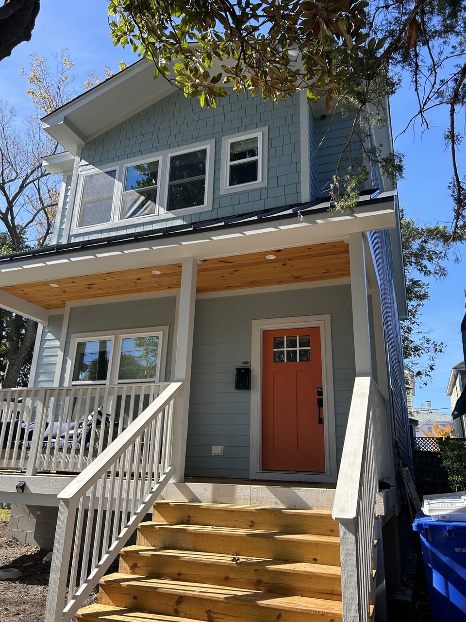 Front door and Deck