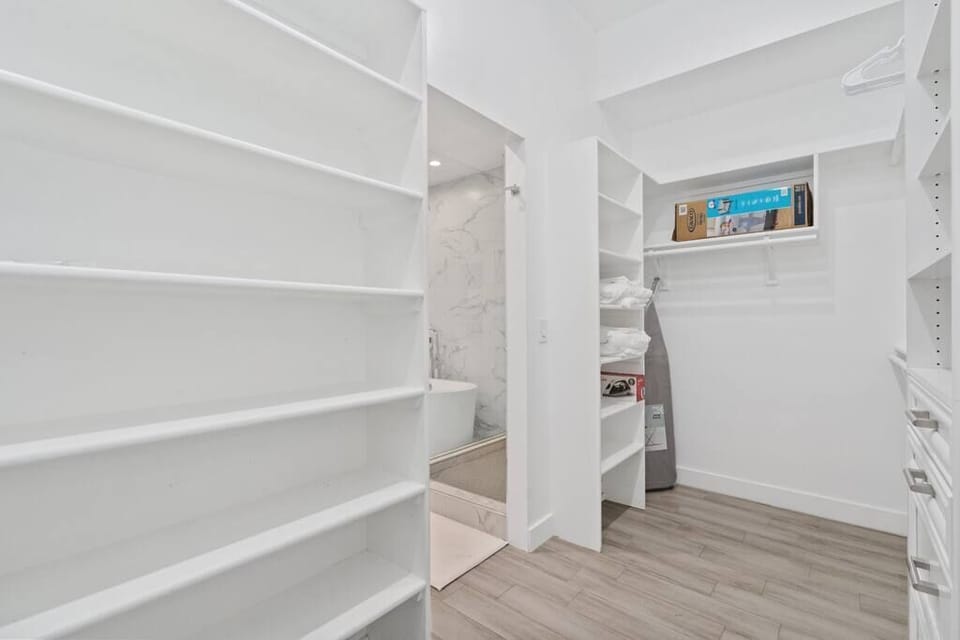 Master Bedroom walk in closet.