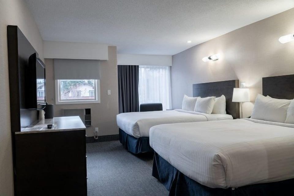 Drift to sleep in a comfortable bed after a wonderful day outside.
