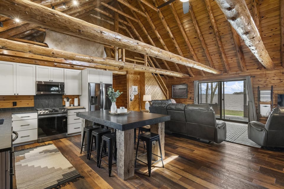 Main Level Living Room & Kitchen