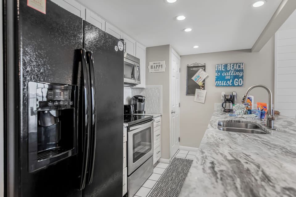 Fully stocked kitchen