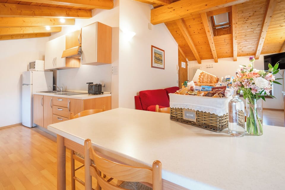 Deluxe Apartment, 2 Bedrooms | Private kitchen | Fridge, microwave, coffee/tea maker, electric kettle