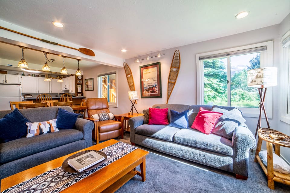 Couch has queen sized sleeper sofa.