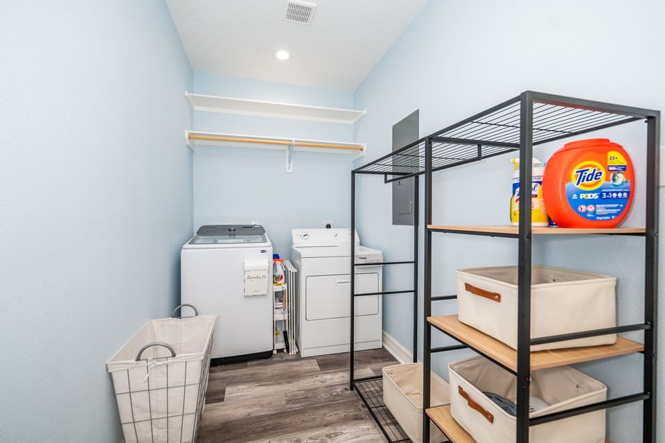 laundry room off of the kitchen area
