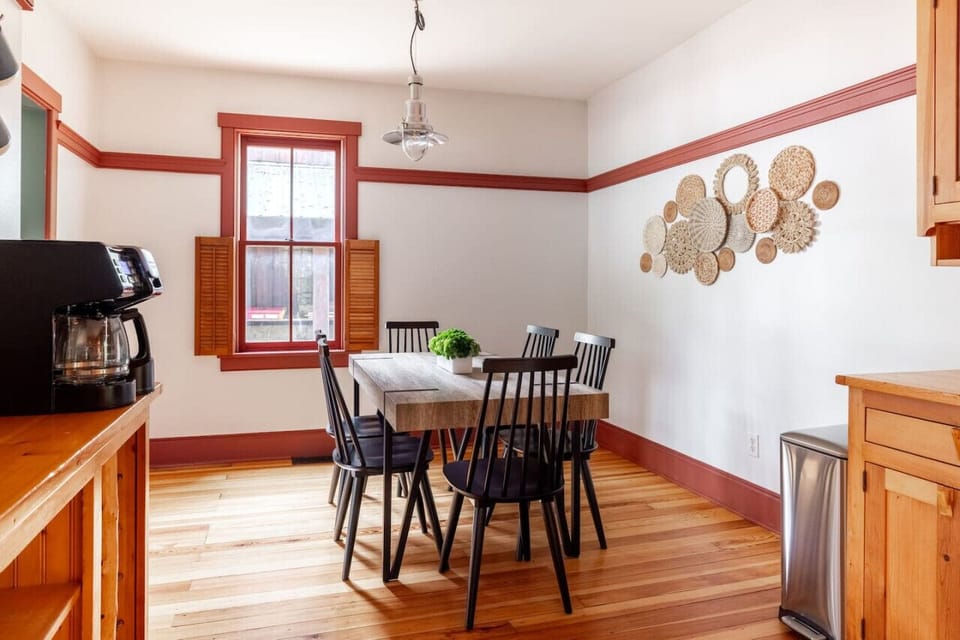 Welcoming dining area with a cozy atmosphere, perfect for shared meals.