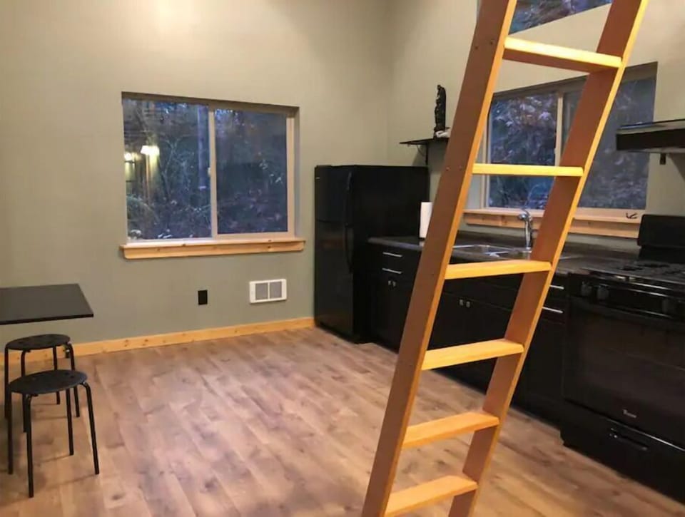 Ladder to loft.