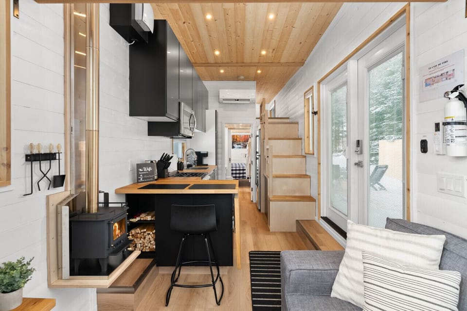 Living room towards kitchen