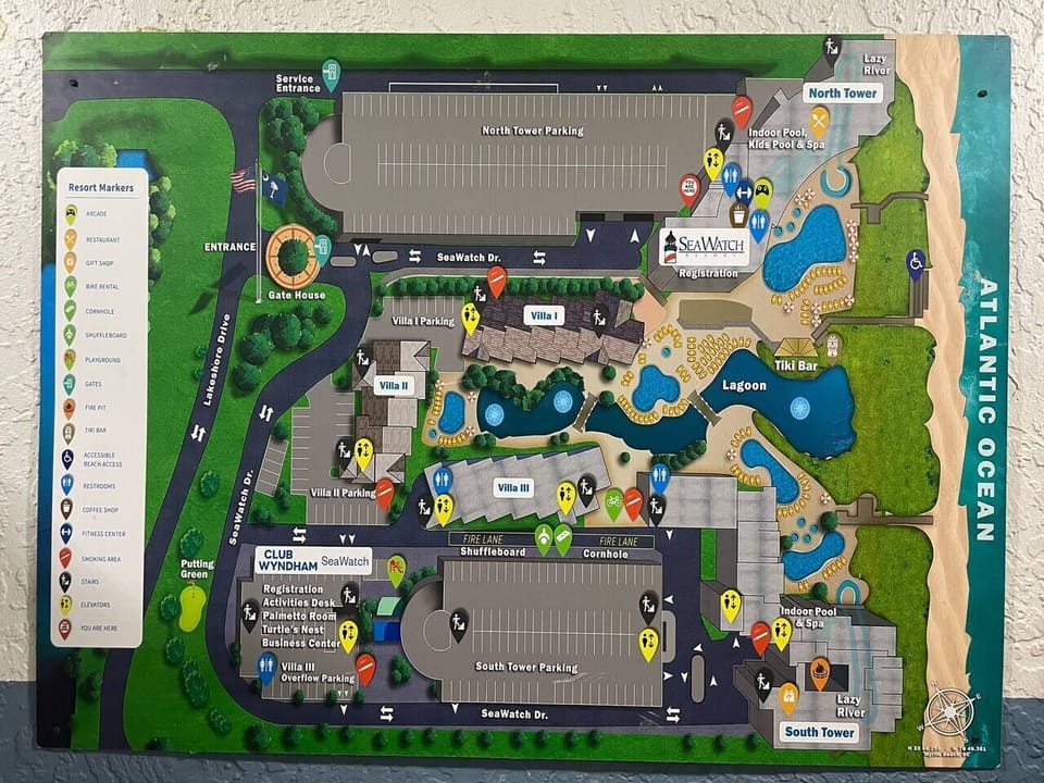 Map of resort