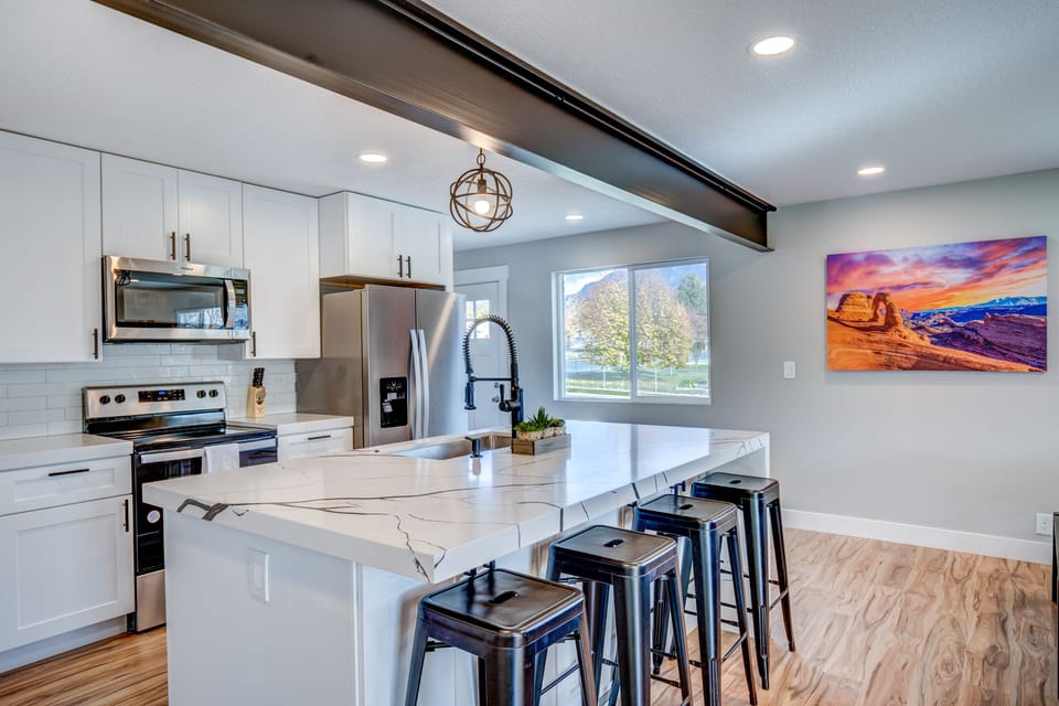 Kitchen with Utah Artwork
