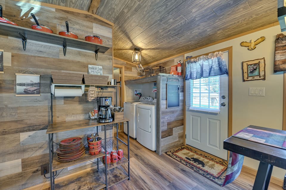 Coffee Bar | Laundry Area | Laundry Detergent | Iron & Board