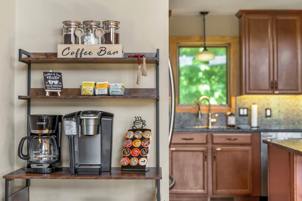The exotic coffee bar which is on the house