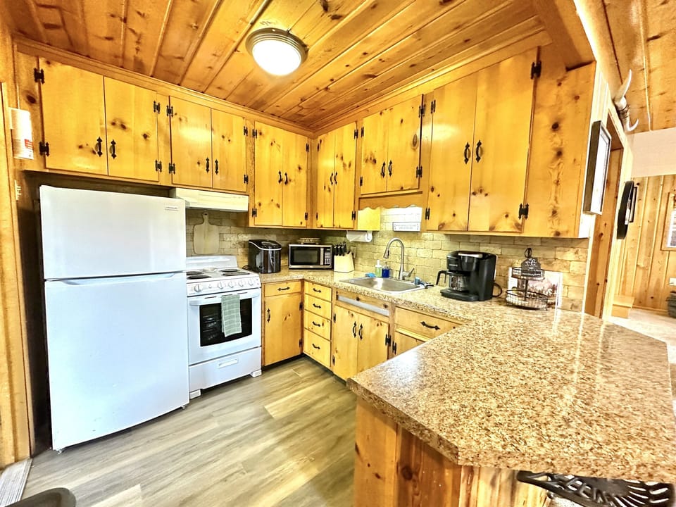 Fully stocked kitchen