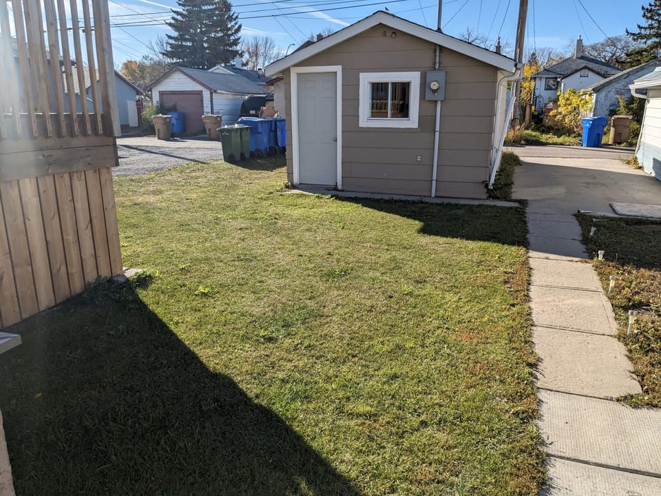 Back yard area