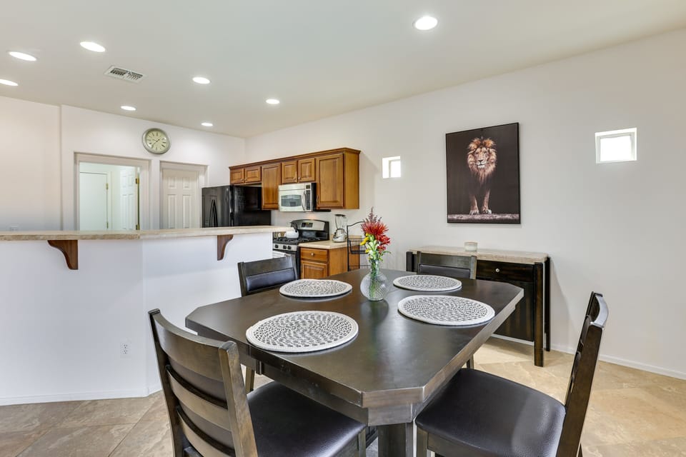 Dining Area | Dishware/Flatware | Trash Bags/Paper Towels